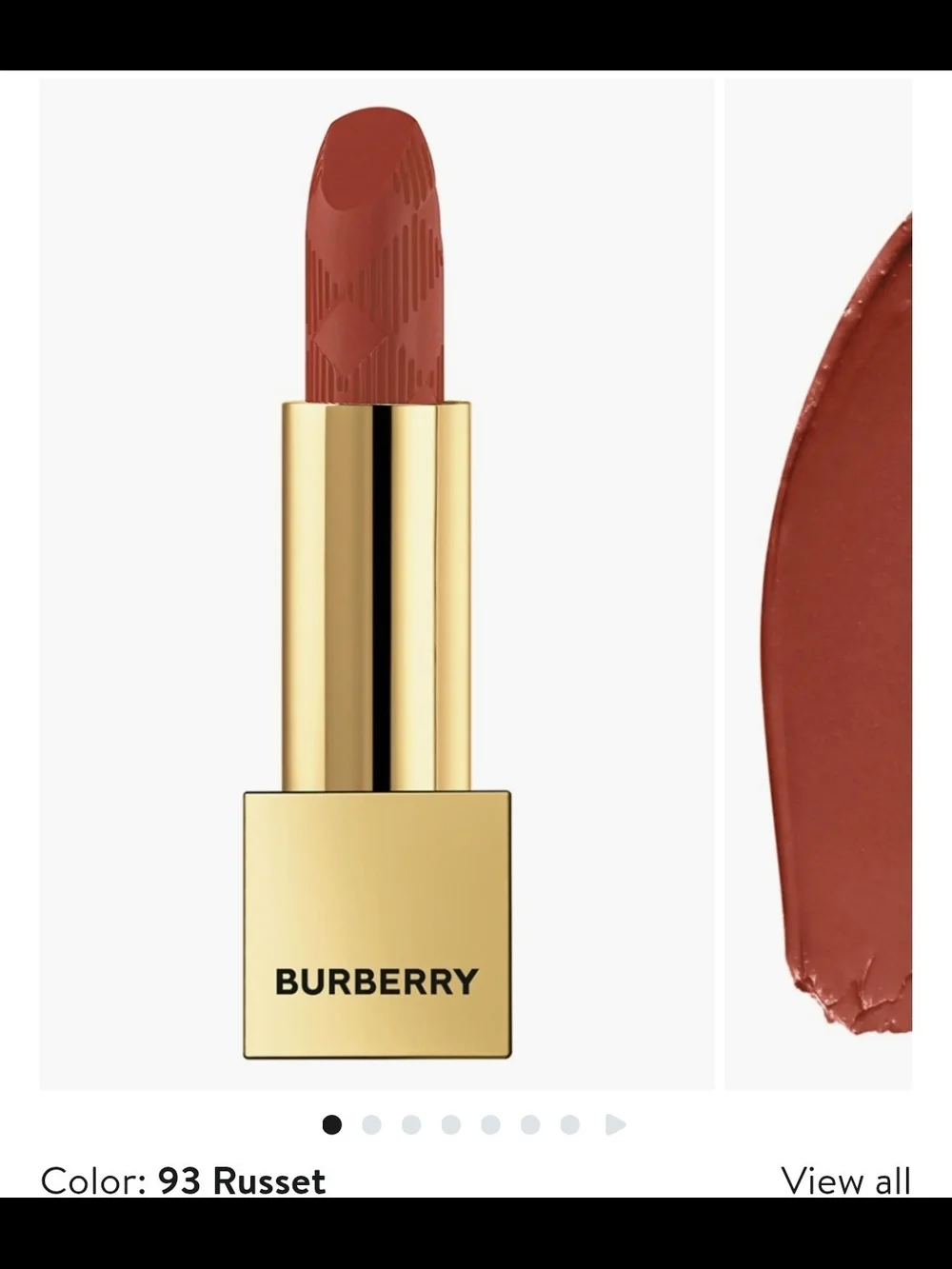 Burberry Lipstick 93 Russet - Warm Brick Red
